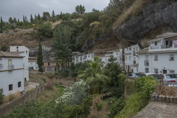 Setenil Las Bodegas Vagyok Szép Város Andalúzia Cadiz Tartományban Található — Stock Fotó