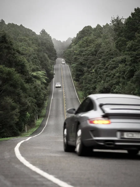 Auckland Nueva Zelanda Junio 2021 Vista Los Coches Conduciendo Por — Foto de Stock