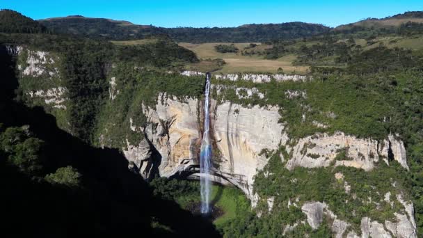 Cachoeira Rio Dos Bugres Urubici Santa Catarina Brasil — Vídeo de Stock