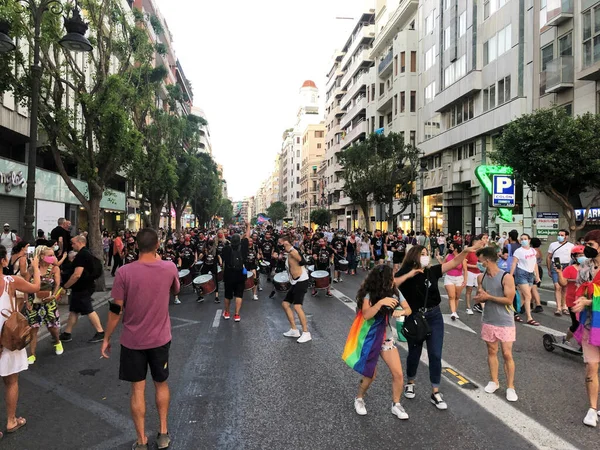Valencia Spain Jun 2021 Lgbt Pride Manifestation 2021 Valencia City — 스톡 사진