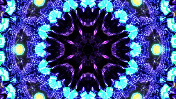 Kaleidoskopické Pozadí Vzory Fialovými Modrými Barvami — Stock fotografie