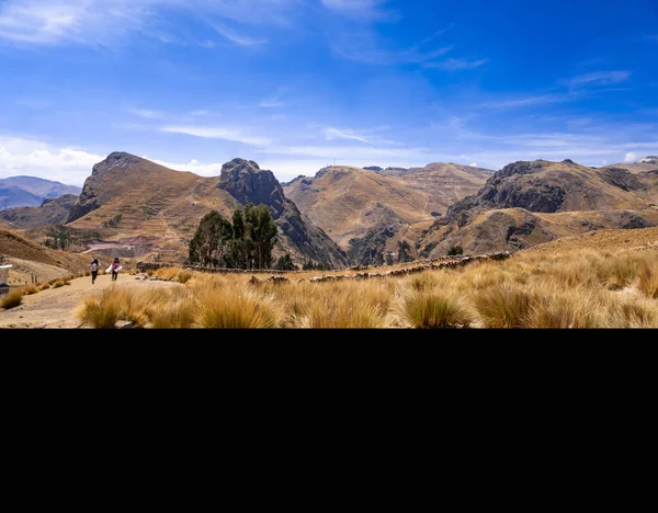 Een Dichtbij Shot Van Een Bergketen Huancavelica Peru — Stockfoto