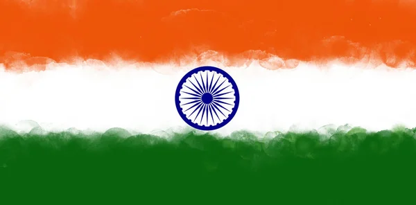 Una Ilustración Bandera India — Foto de Stock