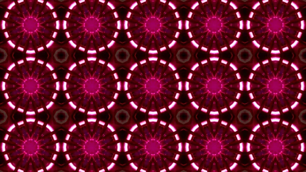 Kaleidoskopické Bezešvé Pozadí Vzory Růžové Černé Barvy — Stock fotografie