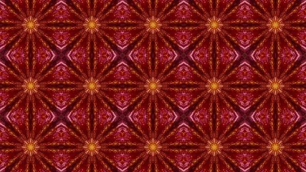 Representación Patrón Sin Costuras Formas Geométricas Luces Brillantes Color Rojo — Foto de Stock