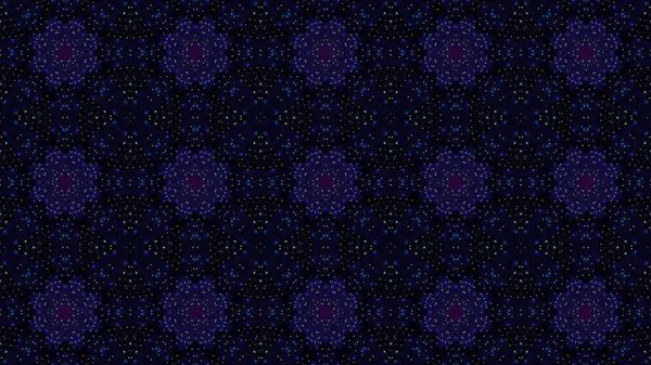 Візуалізація Безшовного Візерунка Геометричних Форм Темно Синіх Сяючих Вогнів — стокове фото