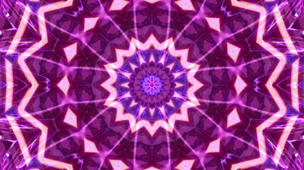 Ein Kaleidoskopischer Hintergrund Muster Mit Rosa Und Lila Farben — Stockfoto