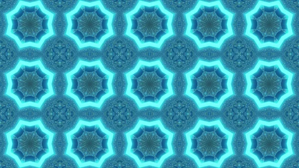 Μια Αφηρημένη Αδιάλειπτη Μοτίβο Φόντο Λαμπερό Φωτεινό Μπλε Σχήματα — Φωτογραφία Αρχείου