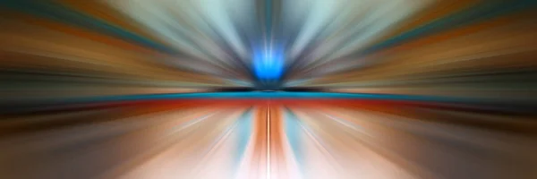 Een Abstracte Rode Blauwe Horizontale Streeplijnen Tegen Een Wazige Achtergrond — Stockfoto