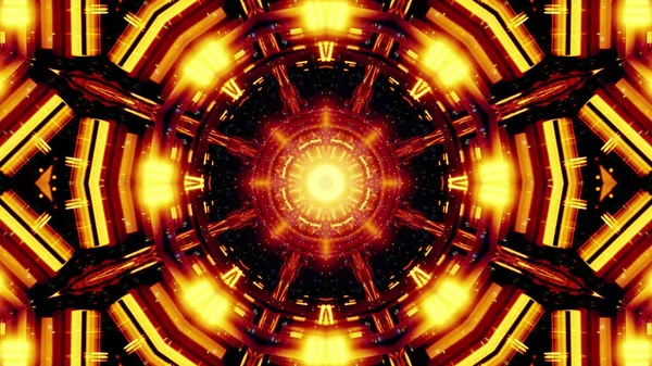 Kalejdoskopowe Tło Wzory Kolorach Czerwonym Żółtym — Zdjęcie stockowe