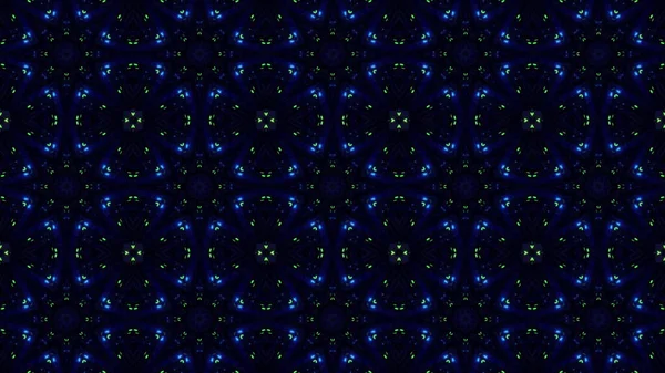 Återgivning Ett Sömlöst Mönster Geometriska Former Och Mörkblå Glödande Ljus — Stockfoto