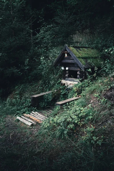 Petite Cabane Dans Forêt Loket République Tchèque — Photo