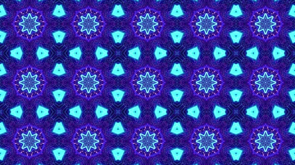 Калейдоскопический Бесшовный Фон Узоры Синим Фиолетовым Цветами — стоковое фото
