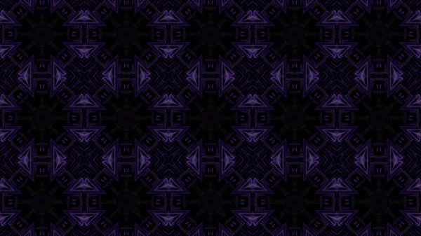 Representación Patrón Sin Costuras Formas Geométricas Luces Brillantes Color Púrpura — Foto de Stock