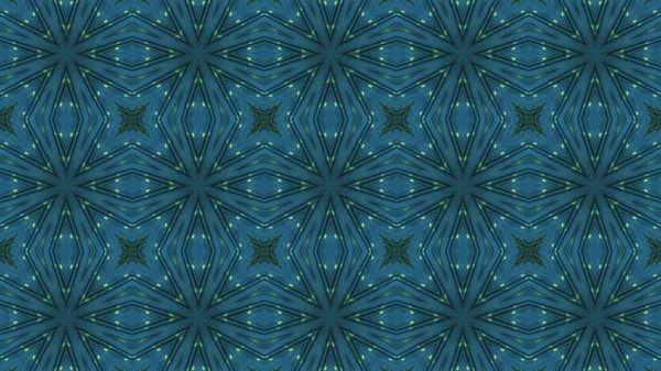 Kalejdoskopisk Sömlös Bakgrund Mönster Med Blå Och Gröna Färger — Stockfoto