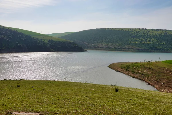 Landscape Lake Hills — Stock Photo, Image