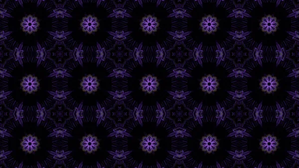 二维无缝紫色万花筒背景 — 图库照片