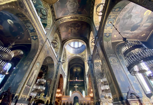 Kyiv Ukraine May 2021 Interior Volodymyr Cathedral Monastery Shot Morning — Stock Photo, Image