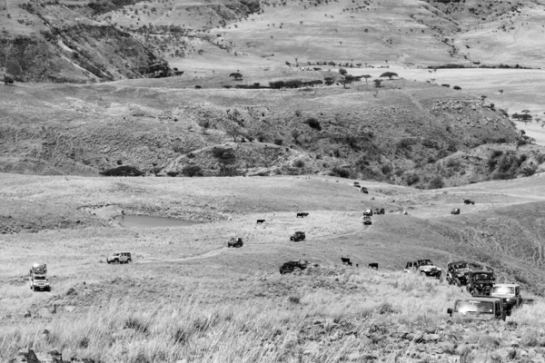 Südafrika Januar 2021 Harrismith Südafrika Oktober 2015 Allradtraining Camp Jeep — Stockfoto