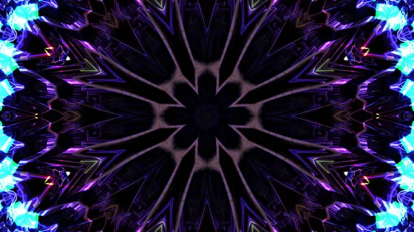 Kaleidoscopic Background Patterns Purple Blue Colors — Stock Photo, Image