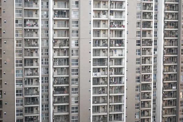 Une Vue Panoramique Des Bâtiments Résidentiels Noida Inde — Photo