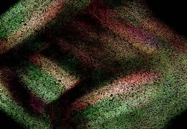 Μια Απεικόνιση Ενός Αφηρημένου Μοτίβου Πράσινη Και Ροζ Παλέτα — Φωτογραφία Αρχείου