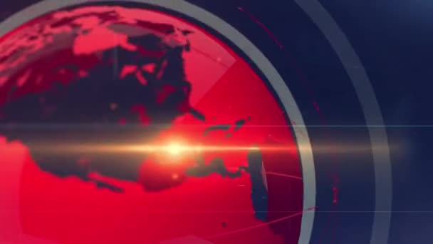 Цифрова Анімація Ідеально Підходить Вступного Відкриття Новини — стокове відео