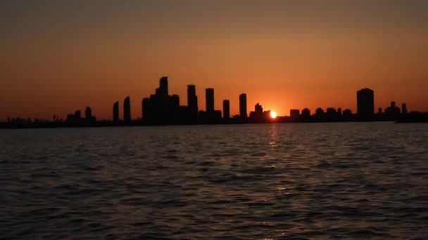 Sonnenuntergang Über Dem Meer — Stockvideo