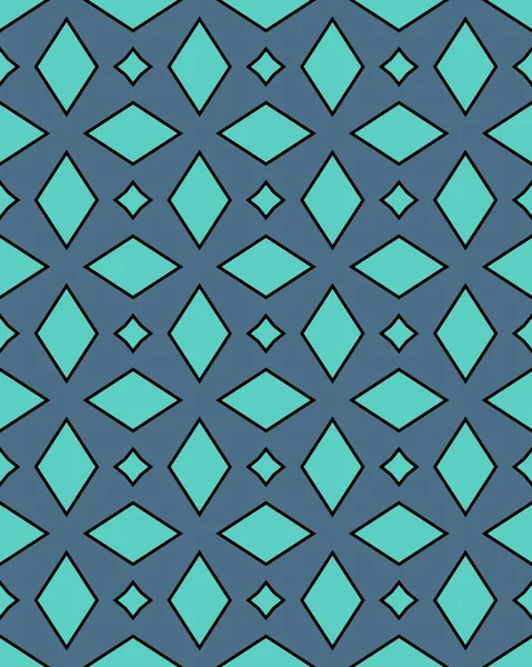 Синій Абстрактний Геометричний Безшовний Візерунок — стокове фото