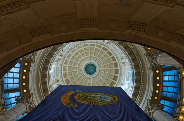 Una Vista Panorámica Del Capitolio Estatal Idaho Boise Desde Interior — Foto de Stock