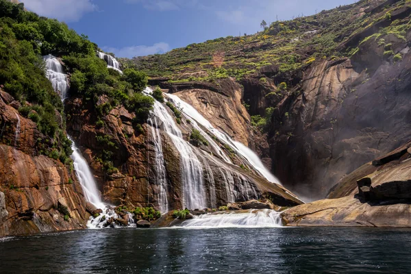 Cachoeira Ezaro Dumbria Galiza Espanha Durante Dia — Fotografia de Stock