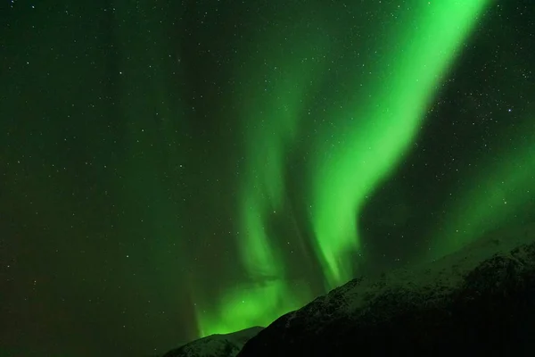 Aurore Boreali Tromso Norvegia — Foto Stock