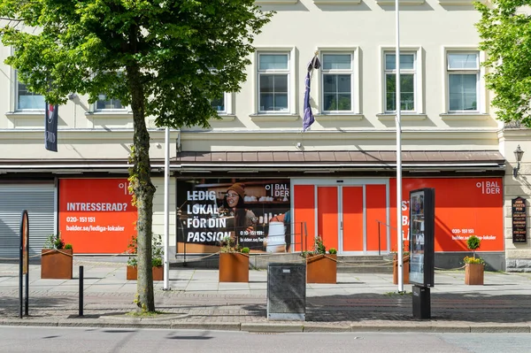 Gothenburg Suécia Junho 2021 Uma Rua Comercial Fechada Devido Pandemia — Fotografia de Stock