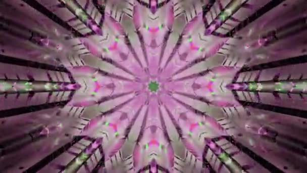 Wideo Abstrakcyjnym Kolorowym Kalejdoskopem — Wideo stockowe