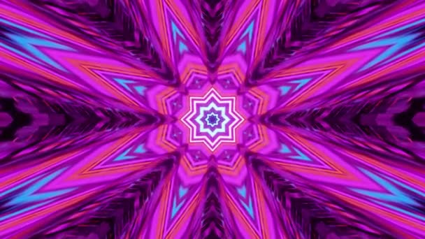 Video Abstract Colorful Kaleidoscope — Stock Video