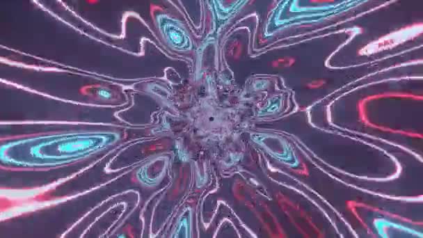 Video Abstract Colorful Shiny Kaleidoscope — Stock Video