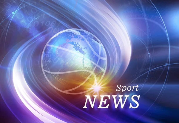 Illustration Graphical Sports News Background — Stock Photo, Image