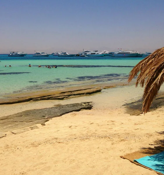이집트에 청록색 모래사장 — 스톡 사진