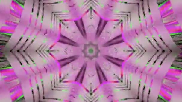 Video Van Abstracte Kleurrijke Caleidoscoop — Stockvideo