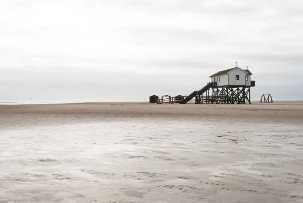 연안에 대원들의 Sankt Peter Ording Germany — 스톡 사진