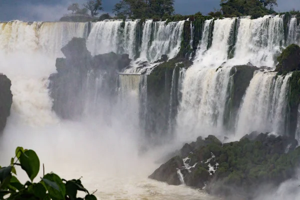 Tiro Agradável Quedas Iguazu Parque Nacional Cataratas Argentina — Fotografia de Stock