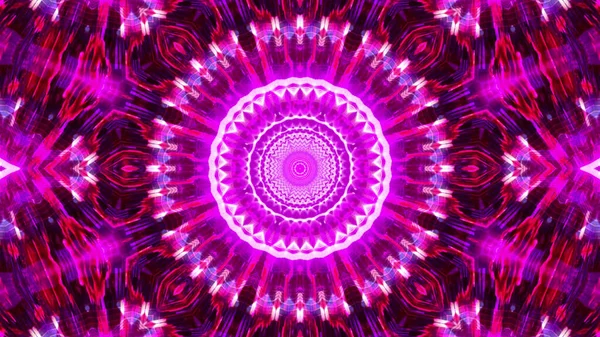 Rendering Kaleidoscopic Futuristic Wallpaper Vibrant Purple White Red Colors — Stock Photo, Image