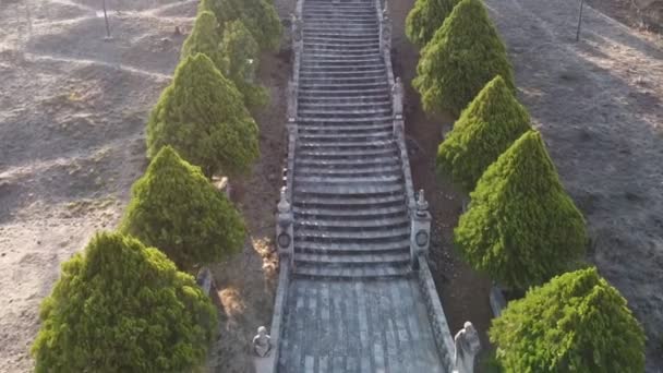 Escalones Piedra Fondo Del Puente — Vídeos de Stock