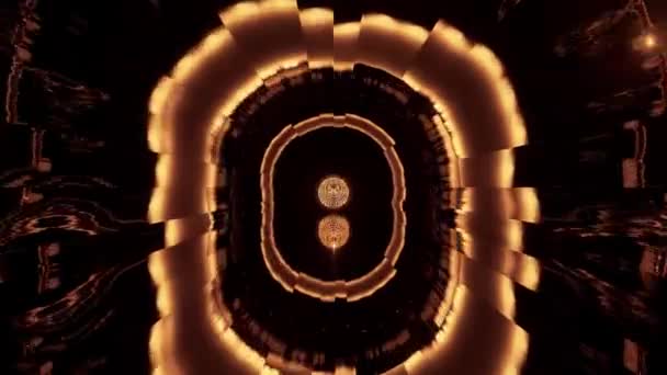 Βίντεο Από Αφηρημένο Πολύχρωμο Λαμπερό Καλειδοσκόπιο — Αρχείο Βίντεο