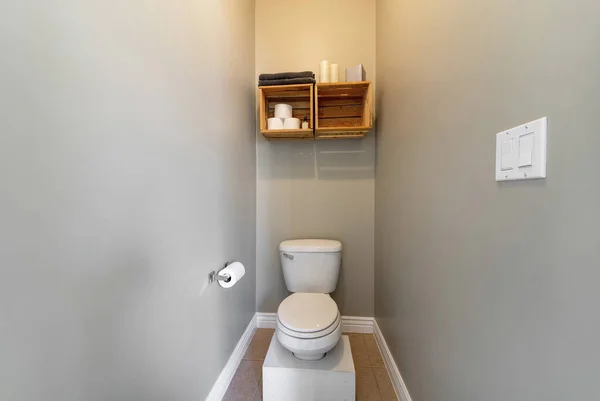 Záchod Šedé Koupelně — Stock fotografie