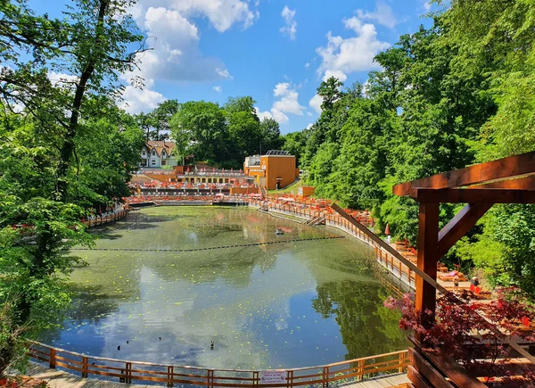 Sovata Romania Jun 2021 Born Former Surface Saline Being Remembered — Stock Photo, Image