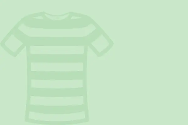 Une Illustration Simple Shirt Rayé Couleur Verte — Photo