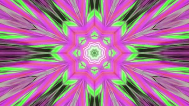 Video Abstract Colorful Kaleidoscope — Stock Video