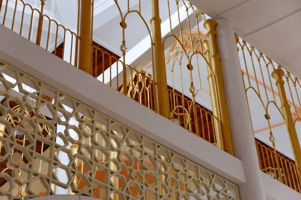 Beautiful Indoor Balcony Design Wrought Iron Railings — Stock Photo, Image