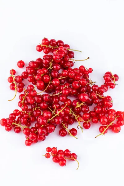 Vertical Shot Red Currant Berries White Background — Stock Photo, Image